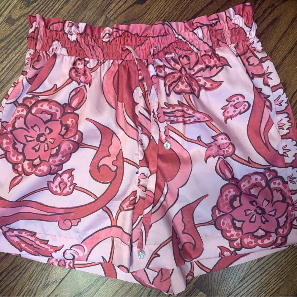 10 Crosby Derek Lam Pink Floral Women Shorts